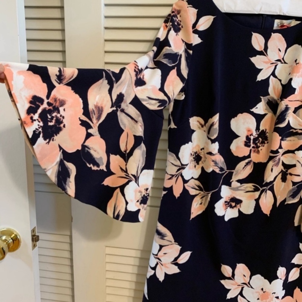 Beautiful Eliza J dress with bell sleeves. Size 10